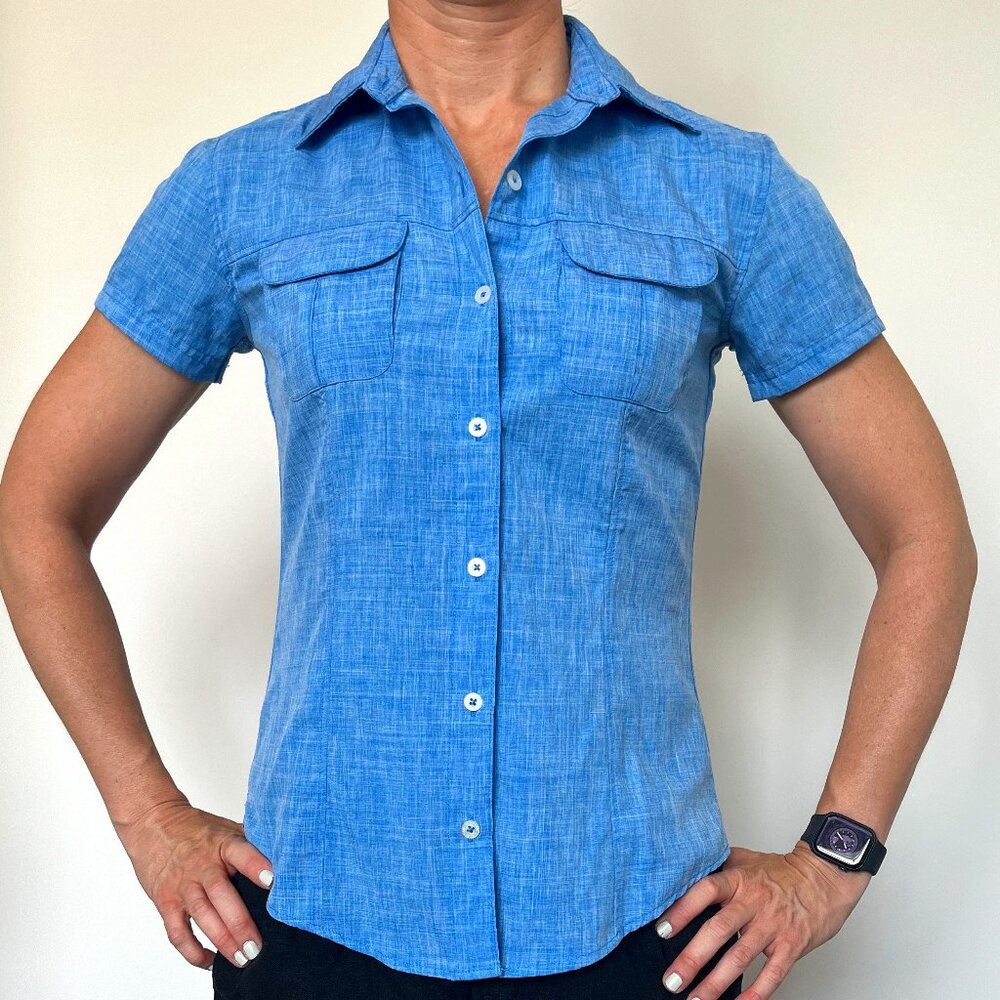 Magellan Outdoors MagWick Shirt | Size XS | Quick-Dry Performance Top in Blue